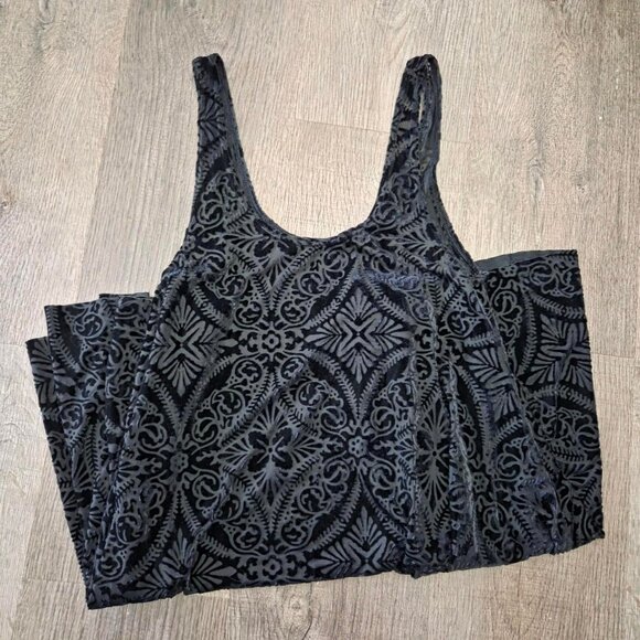 BLACKMILK — Rare Burned Velvet Babydoll Dress - Picture 2 of 4